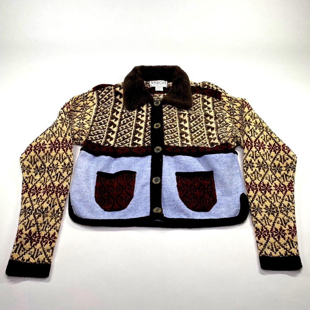 Vintage knit cropped sweater